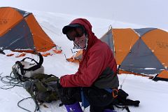06A Jerome Ryan Arrives Back At The Mount Vinson High Camp Tents After A 10-Hour Climb To The Mount Vinson Summit